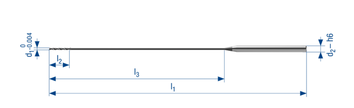 Micro deep hole drill